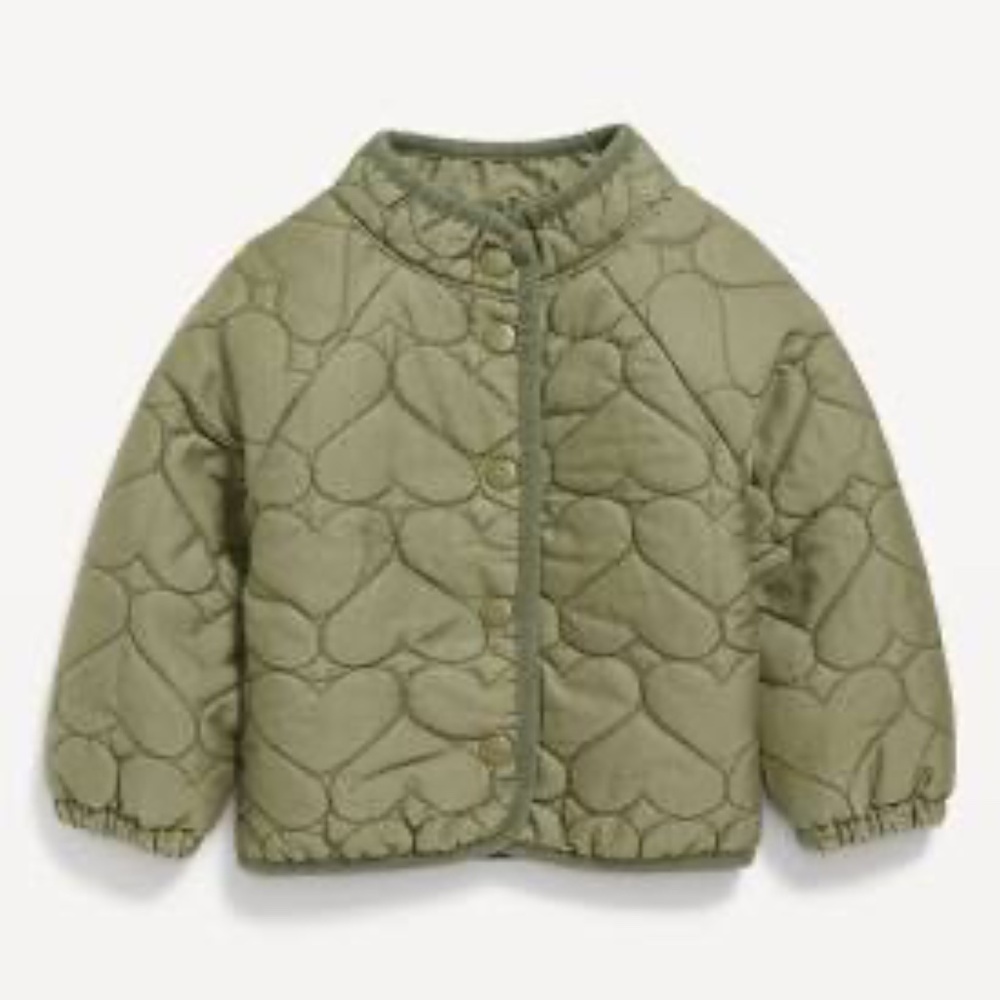 Old Navy 12-18m girls green jacket